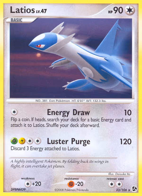 Latios 23/106 Pokemon card