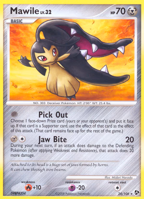 Mawile 24/106 Pokemon card