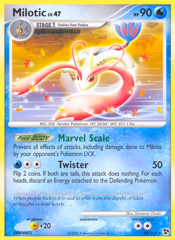 Milotic 25/106 Pokemon card