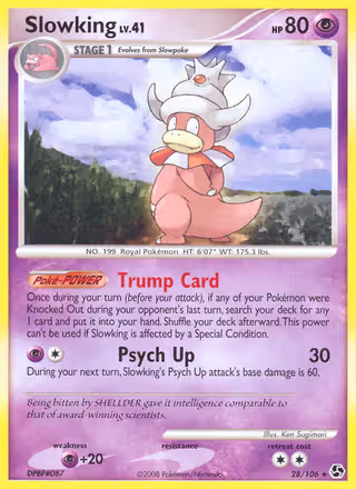 Slowking 28/106 Pokemon card