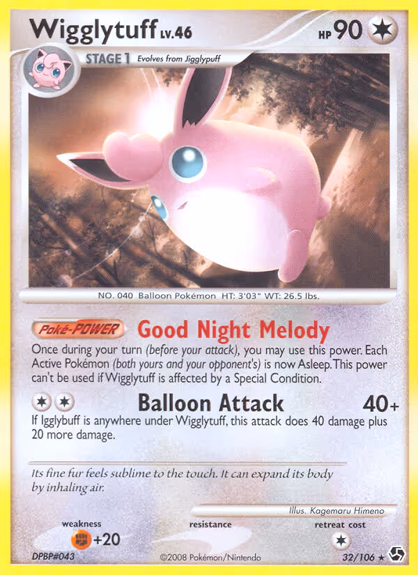 Wigglytuff 32/106 Pokemon card