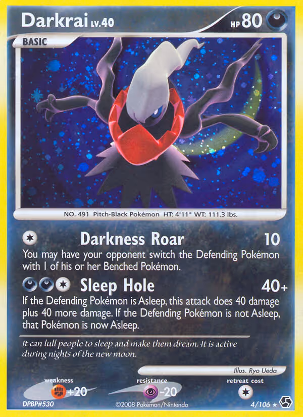 Darkrai 4/106 Pokemon card