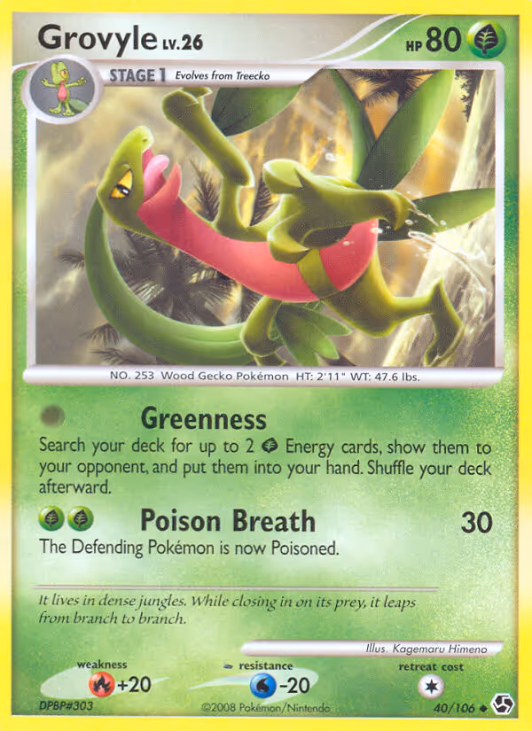 Grovyle 40/106 Pokemon card