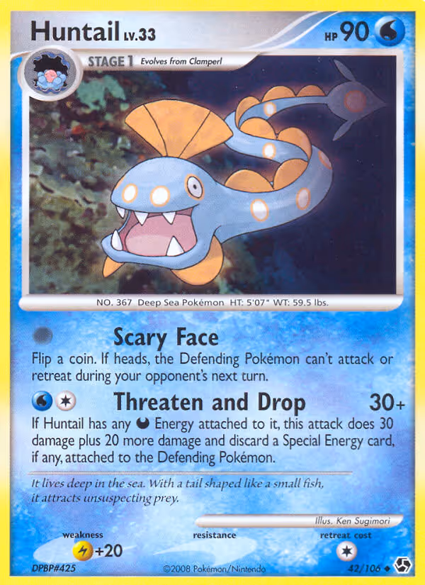 Huntail 42/106 Pokemon card