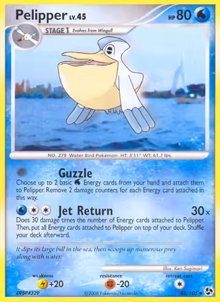 Pelipper 48/106 Pokemon card