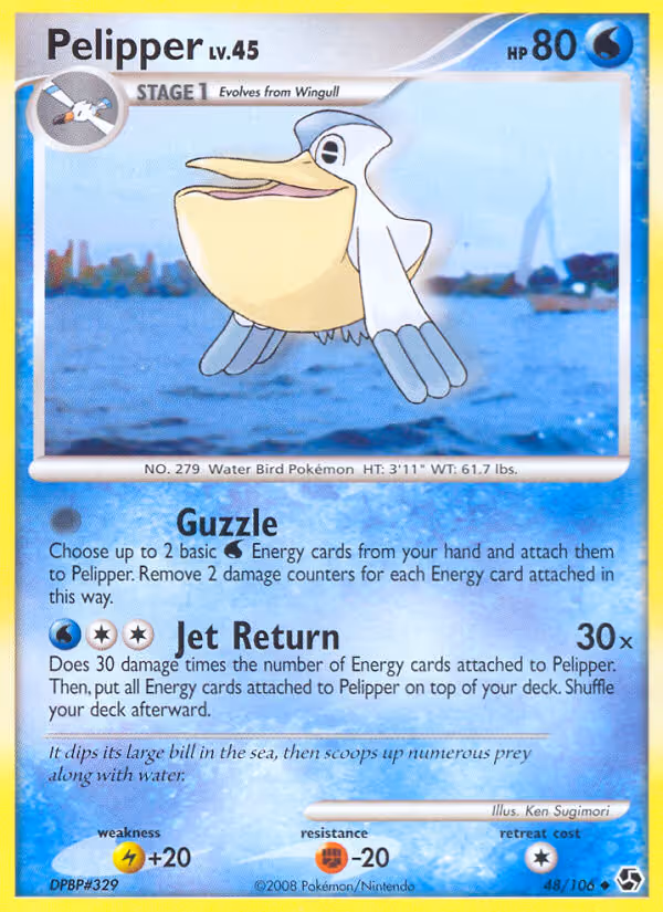 Pelipper 48/106 Pokemon card