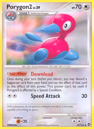 Porygon2 49/106 Pokemon card