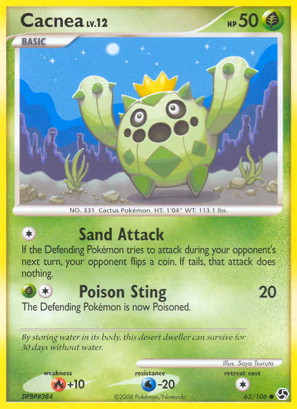 Cacnea 62/106 Pokemon card