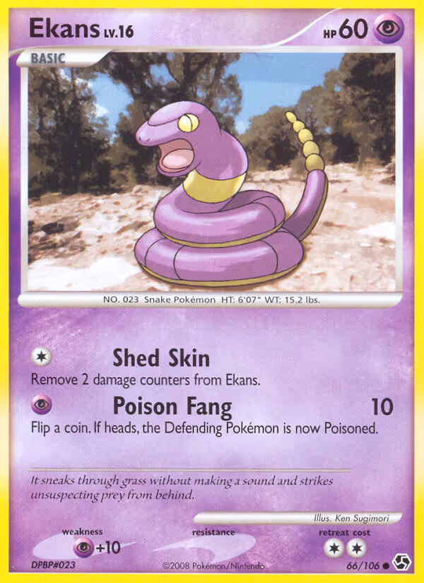 Ekans 66/106 Pokemon card