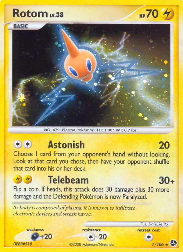 Rotom 7/106 Pokemon card