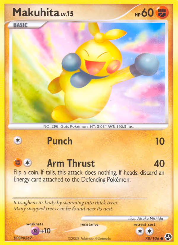 Makuhita 78/106 Pokemon card