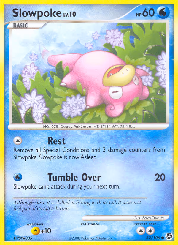 Slowpoke 82/106 Pokemon card