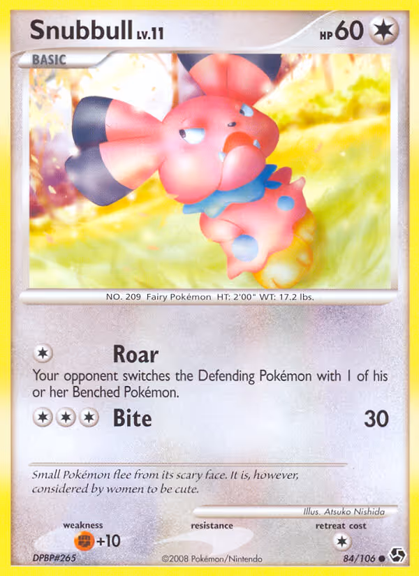 Snubbull 84/106 Pokemon card