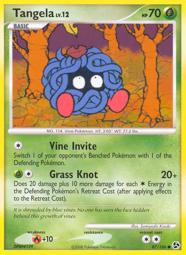 Tangela 87/106 Pokemon card