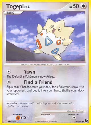 Togepi 88/106 Pokemon card