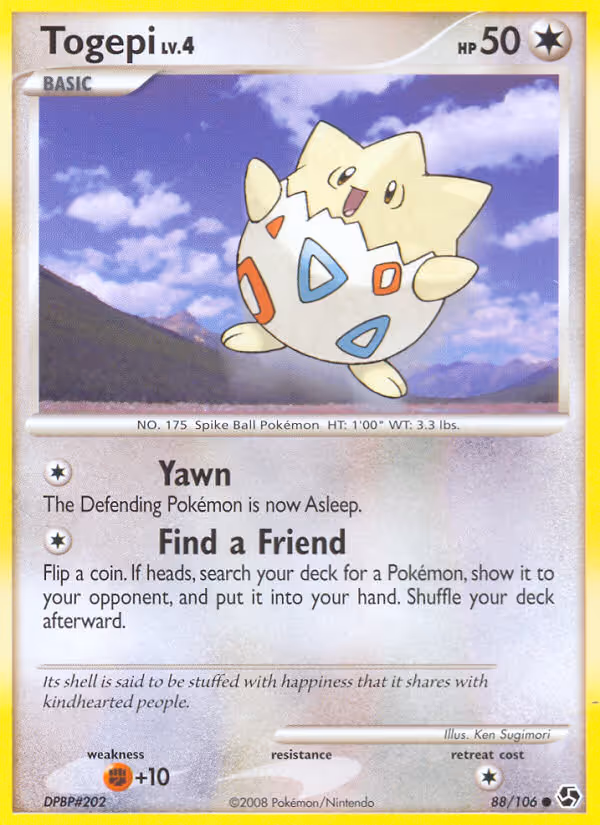 Togepi 88/106 Pokemon card