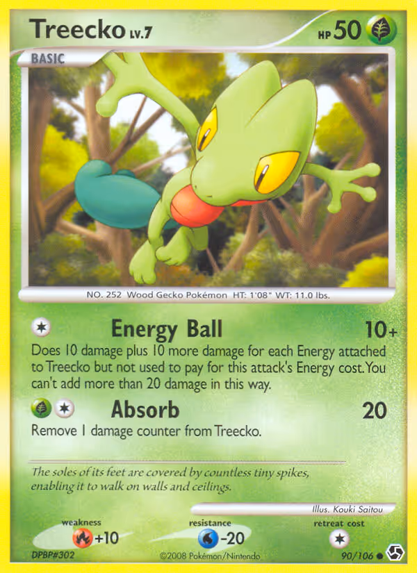 Treecko 90/106 Pokemon card