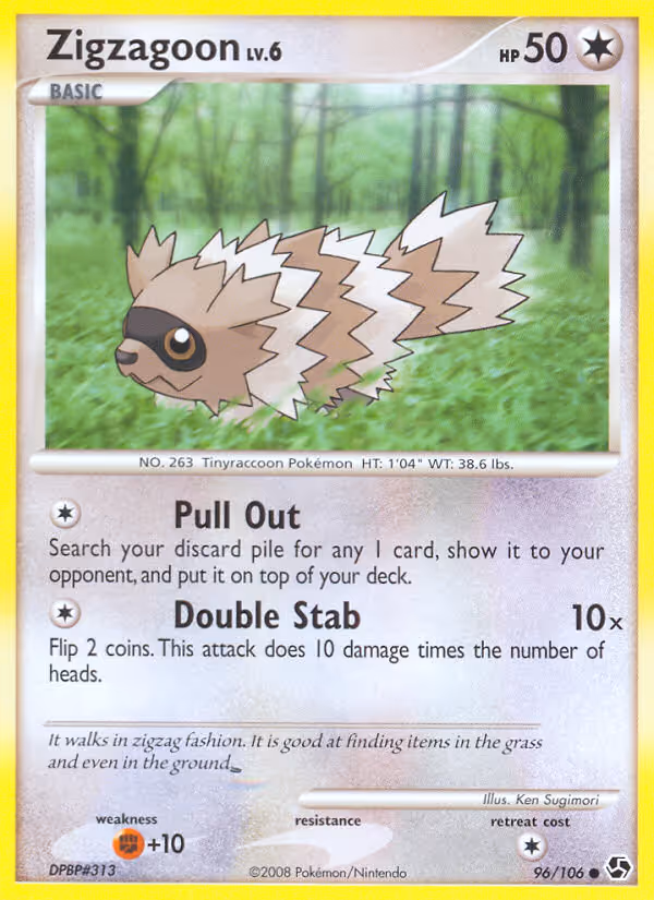 Zigzagoon 96/106 Pokemon card