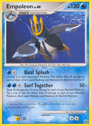 Empoleon 17/100 Pokemon card