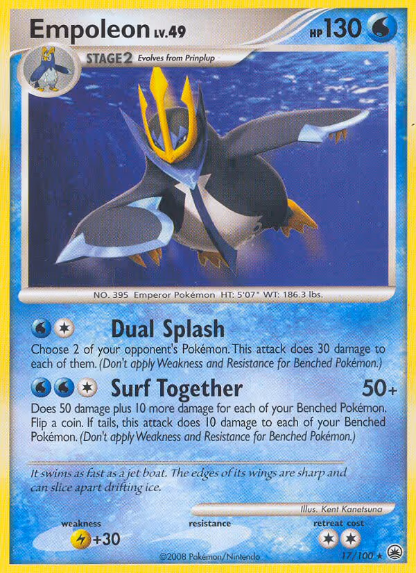 Empoleon 17/100 Pokemon card