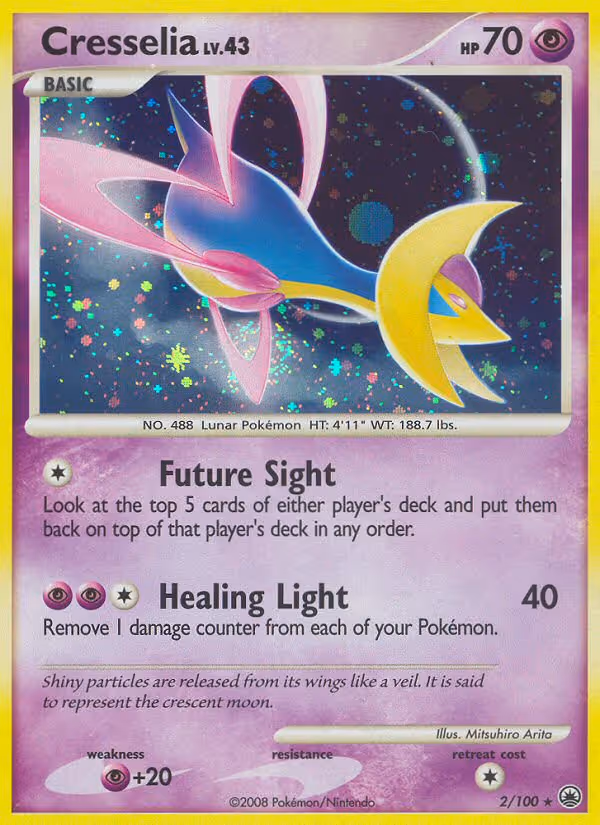 Cresselia 2/100 Pokemon card