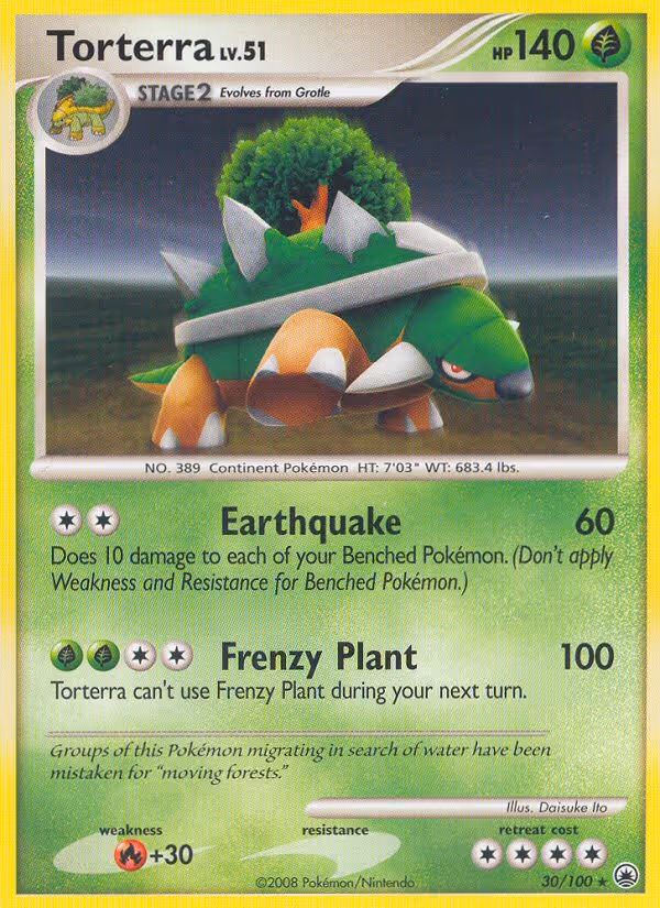 Torterra 30/100 Pokemon card
