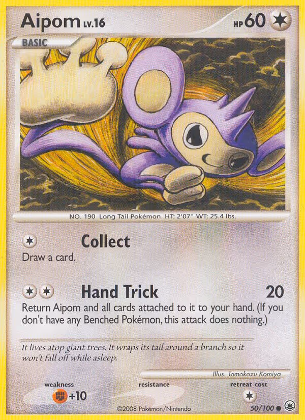 Aipom 50/100 Pokemon card