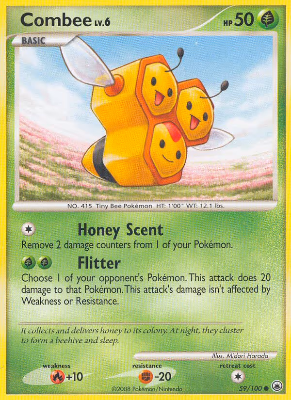 Combee 59/100 Pokemon card
