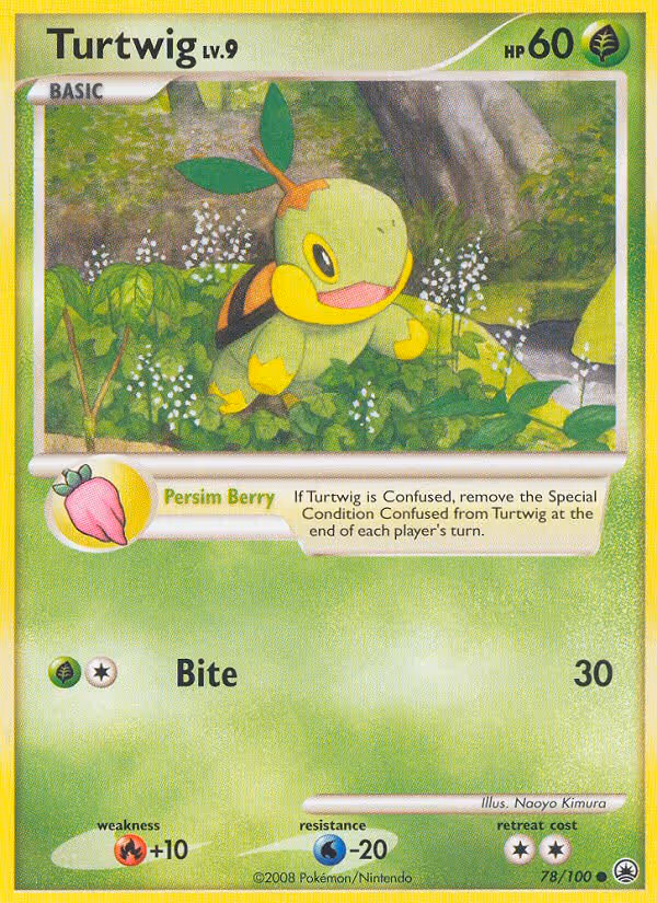 Turtwig 78/100 Pokemon card