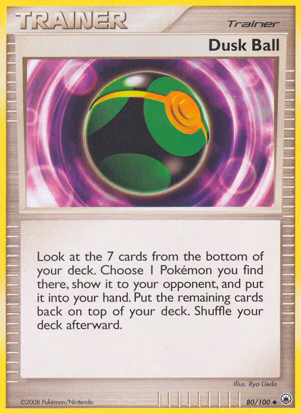 Dusk Ball 80/100 Pokemon card