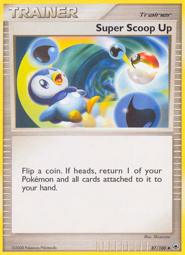 Super Scoop Up 87/100 Pokemon card