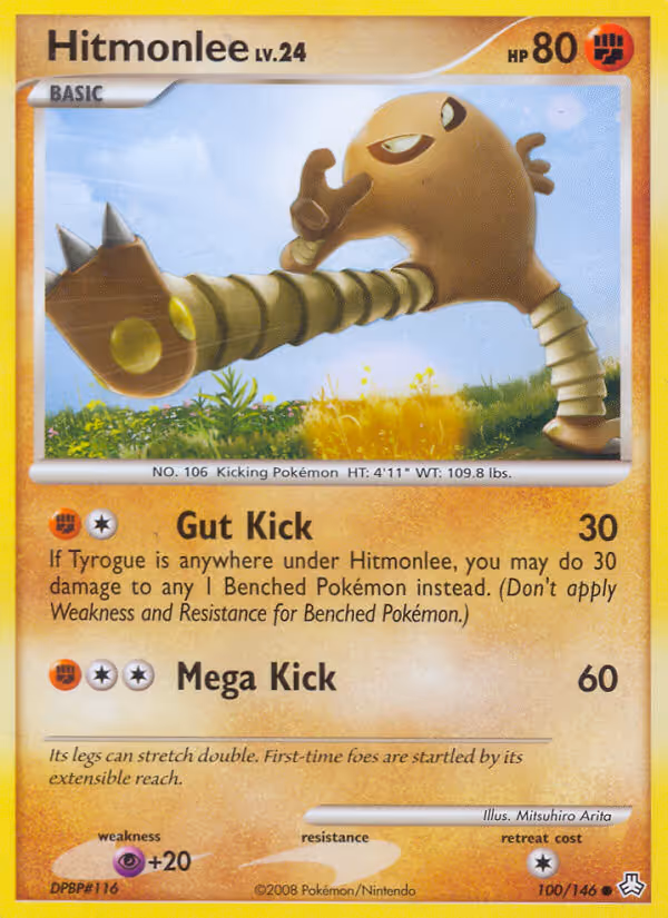 Hitmonlee 100/146 Pokemon card