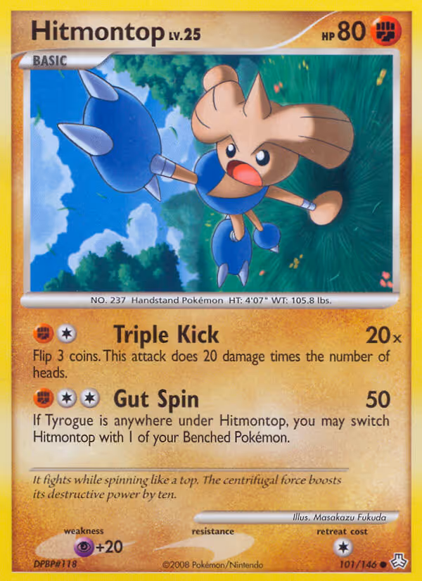 Hitmontop 101/146 Pokemon card
