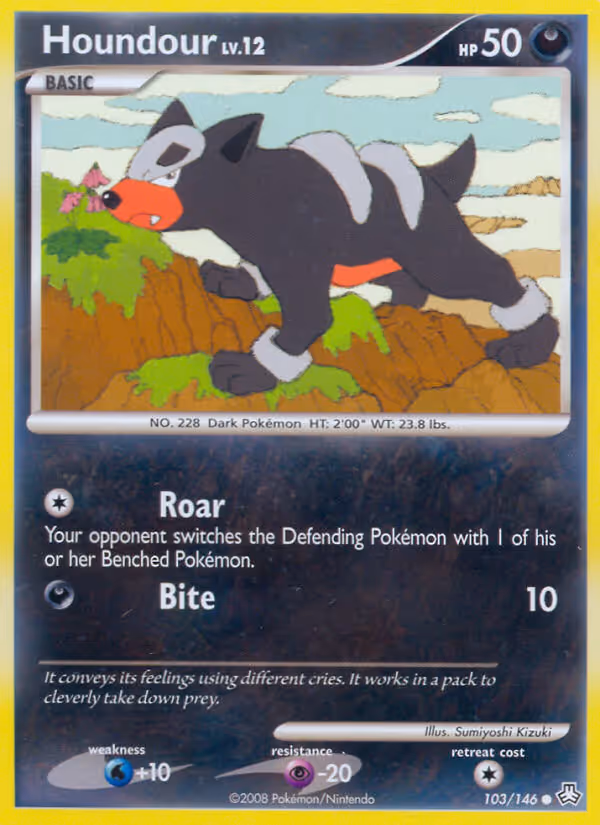 Houndour 103/146 Pokemon card