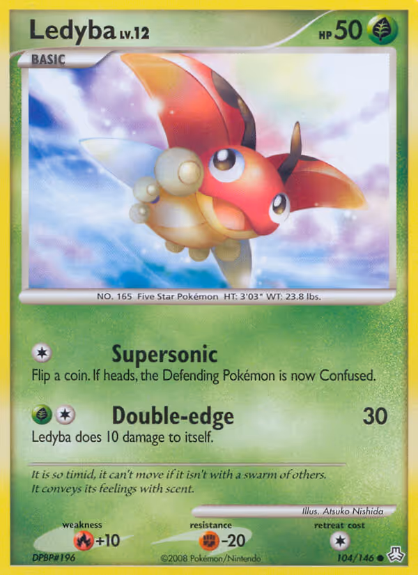 Ledyba 104/146 Pokemon card