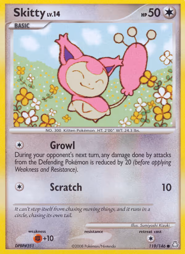 Skitty 119/146 Pokemon card