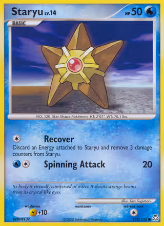 Staryu 122/146 Pokemon card