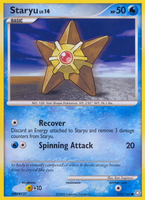 Staryu 122/146 Pokemon card