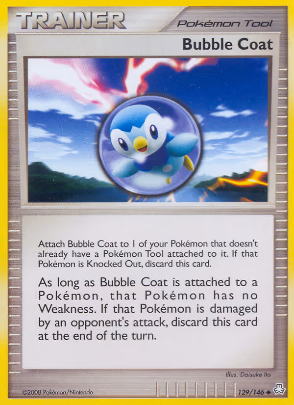 Bubble Coat 129/146 Pokemon card