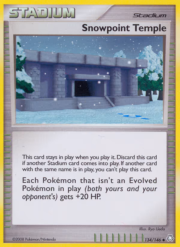 Snowpoint Temple 134/146 Pokemon card