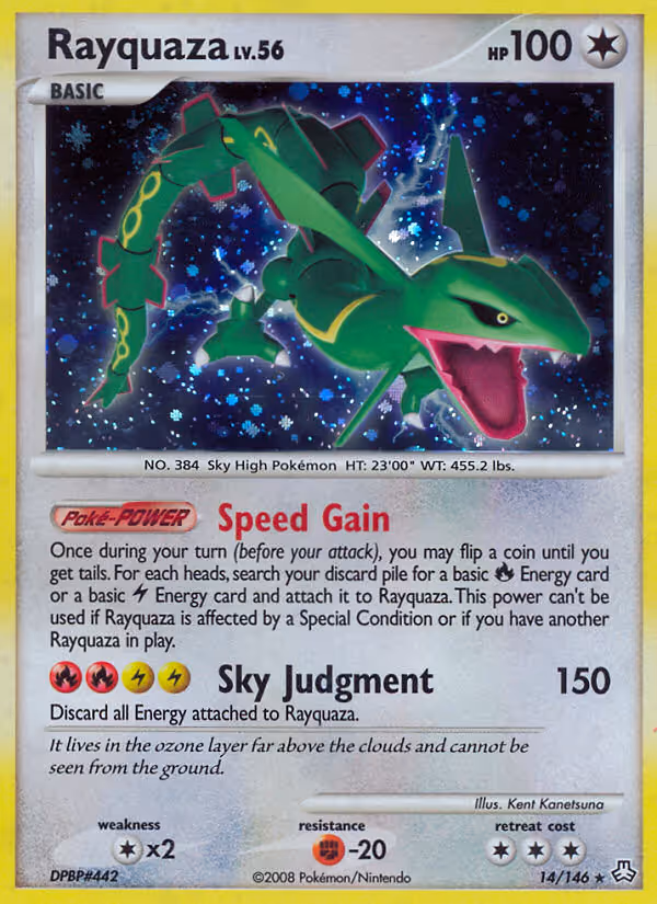 Rayquaza 14/146 Pokemon card