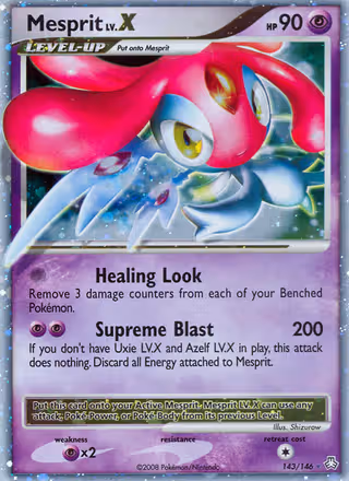 Mesprit 143/146 Pokemon card