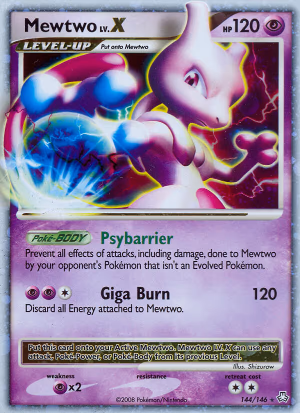 Mewtwo 144/146 Pokemon card