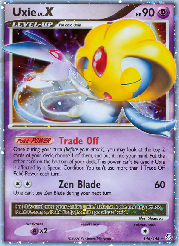 Uxie 146/146 Pokemon card