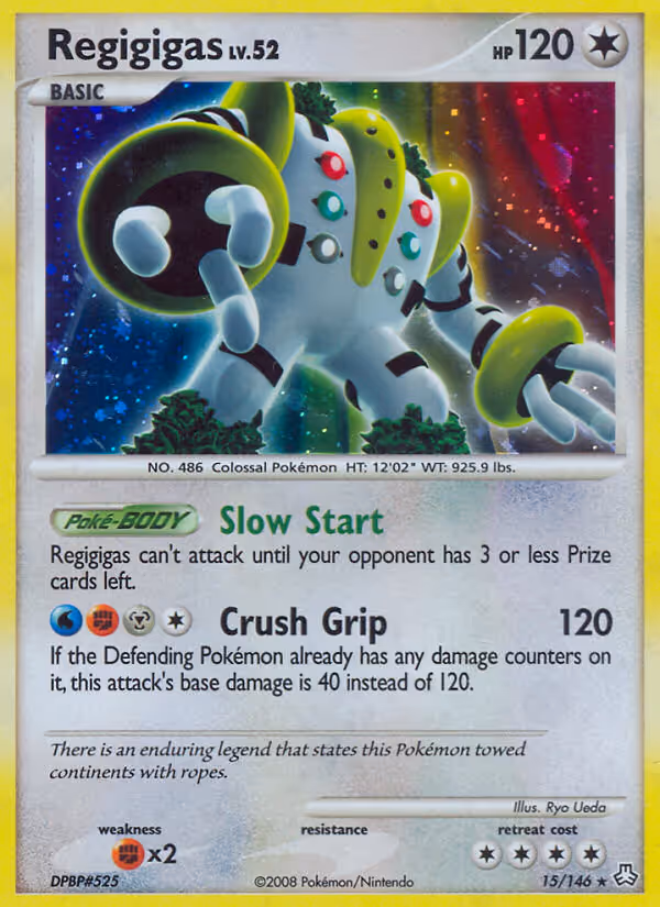 Regigigas 15/146 Pokemon card
