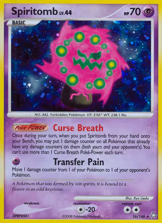 Spiritomb 16/146 Pokemon card