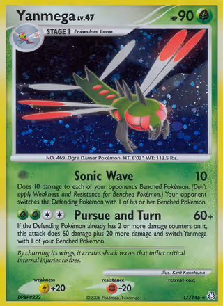 Yanmega 17/146 Pokemon card