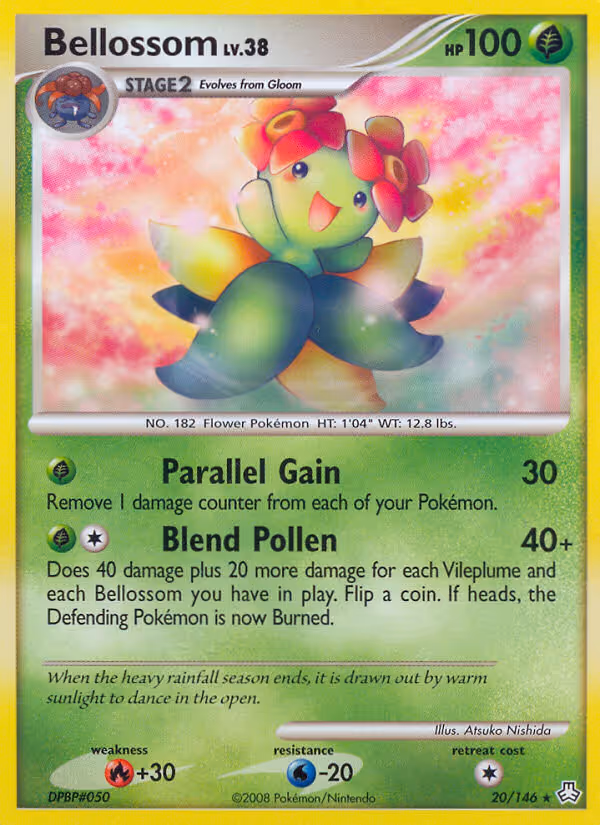 Bellossom 20/146 Pokemon card