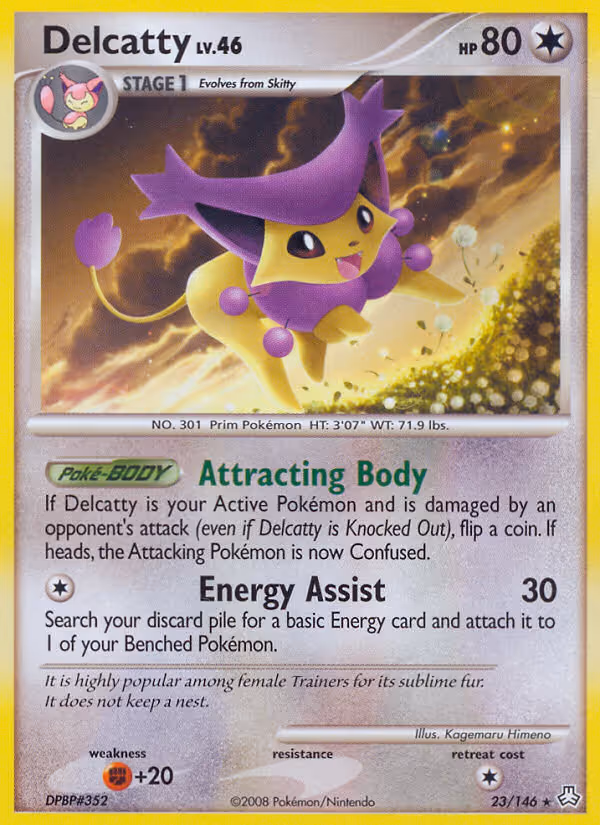 Delcatty 23/146 Pokemon card