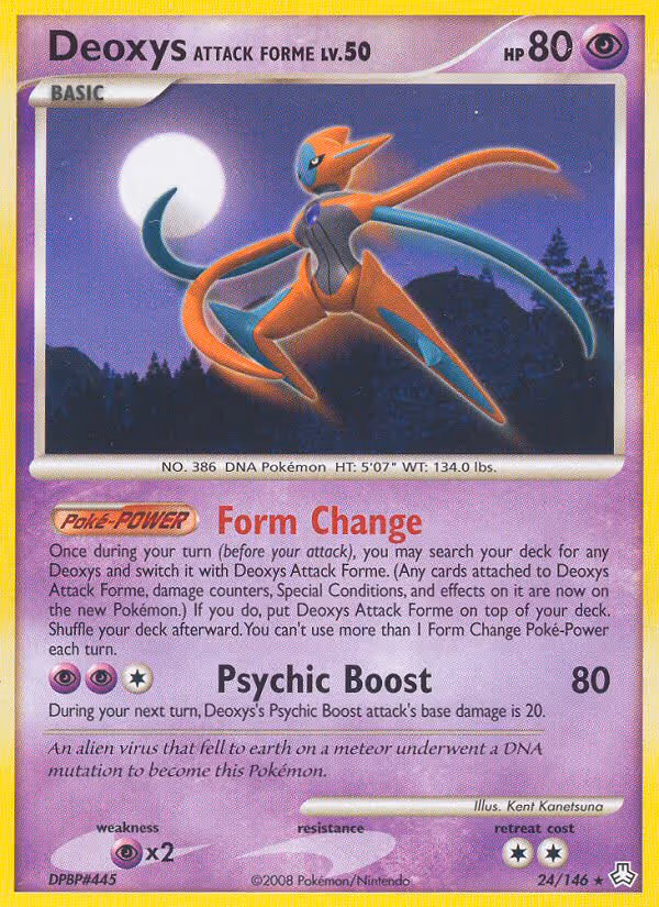Deoxys Attack Forme 24/146 Pokemon card
